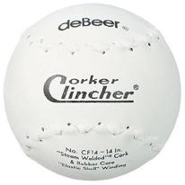 Debeer Corker Clincher 14 Inch Softball: CF14 Balls deBeer 14" 