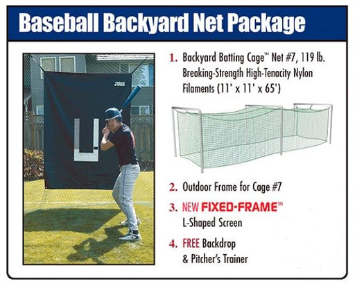 JUGS Baseball Backyard Net Package Training & Field JUGS 