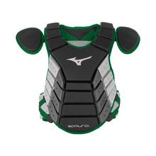 Mizuno Samurai Baseball Chest Protector Equipment Mizuno 16" Black-Cardinal 