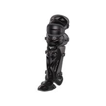 Mizuno Samurai Baseball Shin Guards Equipment Mizuno 16.5&quot; Black-Gray 