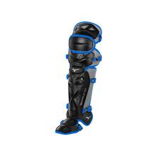 Mizuno Samurai Baseball Shin Guards Equipment Mizuno 16.5&quot; Black-Royal 