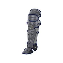 Mizuno Samurai Baseball Shin Guards Equipment Mizuno 16.5&quot; Gray-Navy 