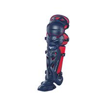 Mizuno Samurai Baseball Shin Guards Equipment Mizuno 16.5&quot; Navy-Red 