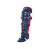 Mizuno Samurai Baseball Shin Guards Equipment Mizuno 16.5" Navy-Red 