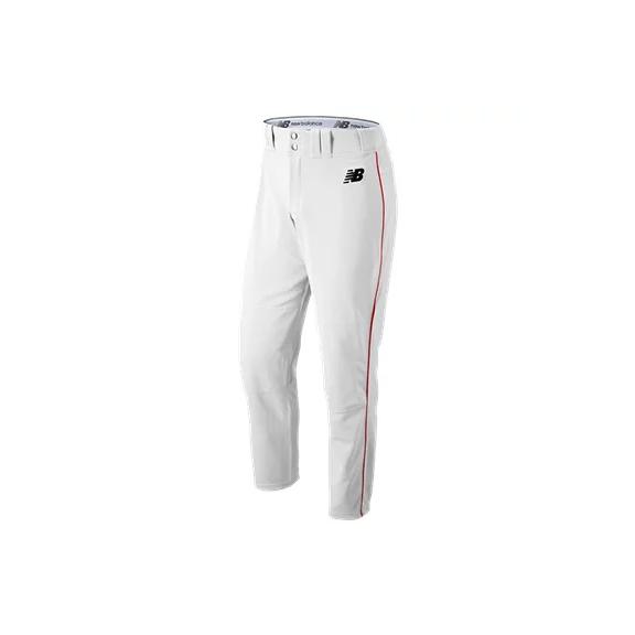 New Balance Adversary 2 Baseball Piped Pant Athletic: BMP216 Apparel New Balance Small White-Red 