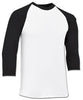 Champro Youth Veteran 3/4 Baseball Cotton Sleeve Jersey: BS8 Apparel Champro Black Youth Small 