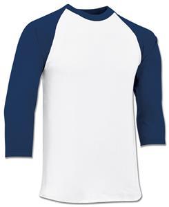 Champro Youth Veteran 3/4 Baseball Cotton Sleeve Jersey: BS8 Apparel Champro Navy Youth Large 