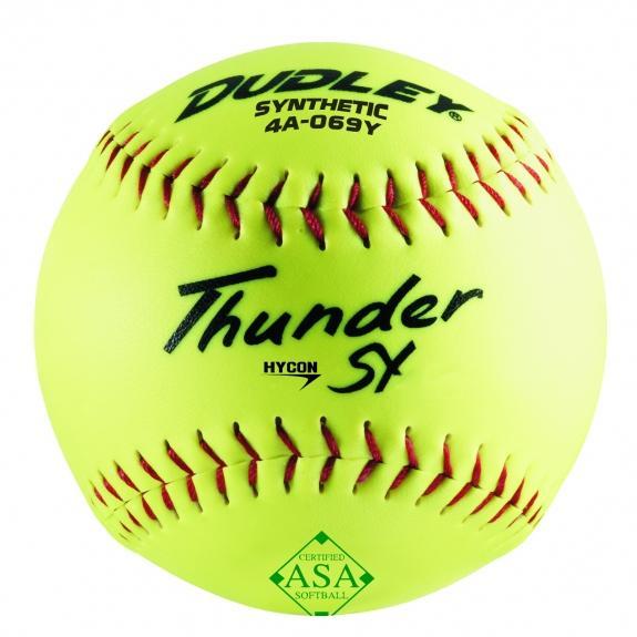 Dudley Hycon SY Synthetic USA/ASA 52-300 12 Inch Softball - One Dozen: 4A069Y Balls Dudley 