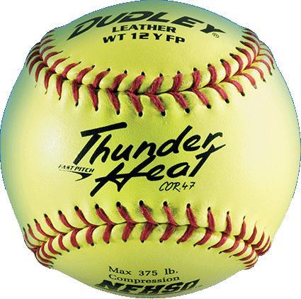 Dudley NFHS Thunder Heat Fastpitch Softball - One Dozen : 43147 Balls Dudley One Dozen (12 Balls) 