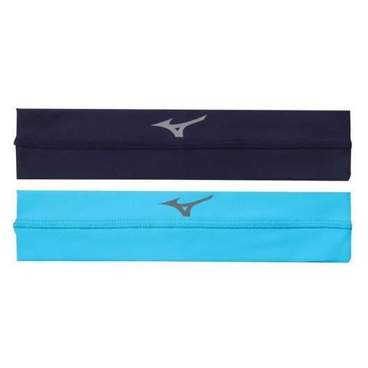 Mizuno Viktory Headbands (2 Pack): 480179 Apparel Mizuno Navy/Columbia 