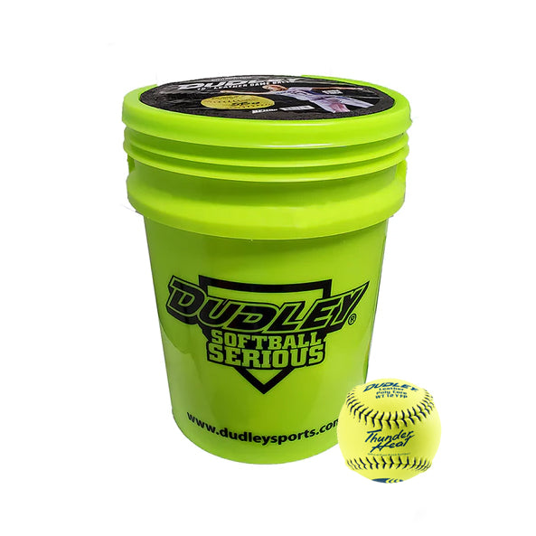 Dudley 12 Inch USSSA Fastpitch Game Softball with Bucket: 48071 Balls Dudley 