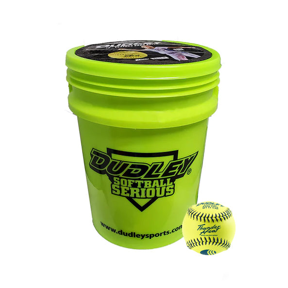 Dudley 11 Inch USSSA Fastpitch Game Softball with Bucket: 48072 Balls Dudley 