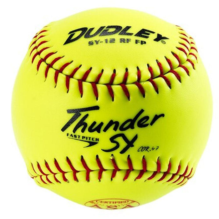 Dudley SY12-FP -ASA.47-375 Yellow Fastpitch Softball 12 Inch - One Dozen: 4A913Y Balls Dudley 