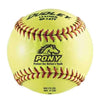 Dudley 12" Pony Leather Fastpitch Softballs - One Dozen: 4P147Y Balls Dudley 