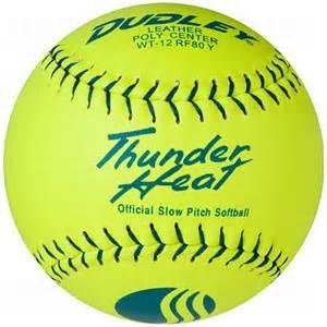 Dudley WT12 Thunder Heat Leather Classic M USSSA 12 Inch Softball - One Dozen: 4U551Y Balls Dudley 