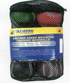 Champro Leather Weighted Baseball Training Set: CBB7S Training & Field Champro 