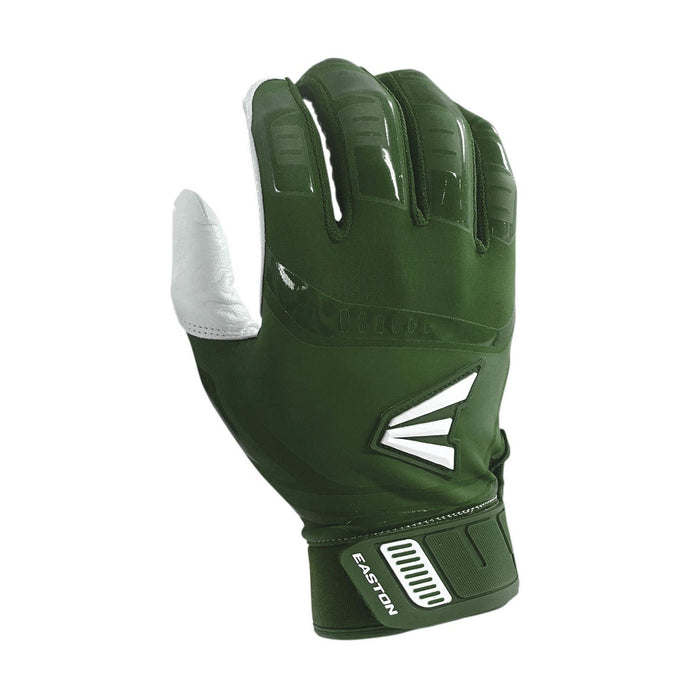 Easton Walk-Off Adult Batting Gloves: A121803 Equipment Easton White/Green Large 