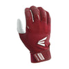 Easton Walk-Off Adult Batting Gloves: A121803 Equipment Easton White/Red Large 