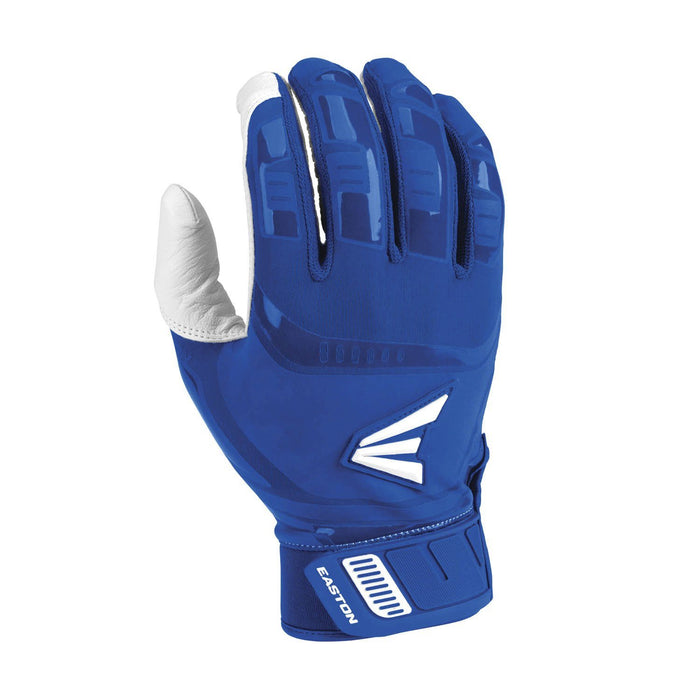 Easton Walk-Off Adult Batting Gloves: A121803 Equipment Easton White/Royal Large 