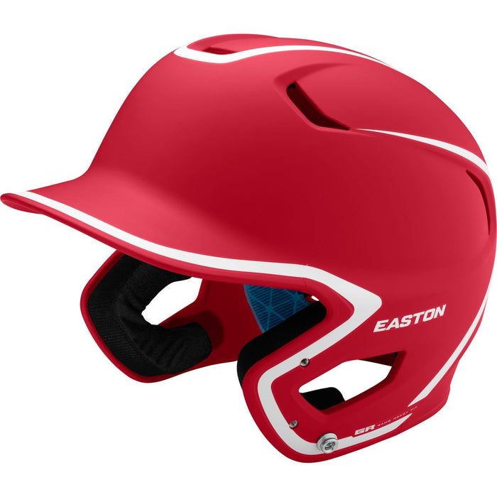 Easton Z5 2.0 Senior Two-Tone Matte Batting Helmet: A168508 Equipment Easton Red-White 