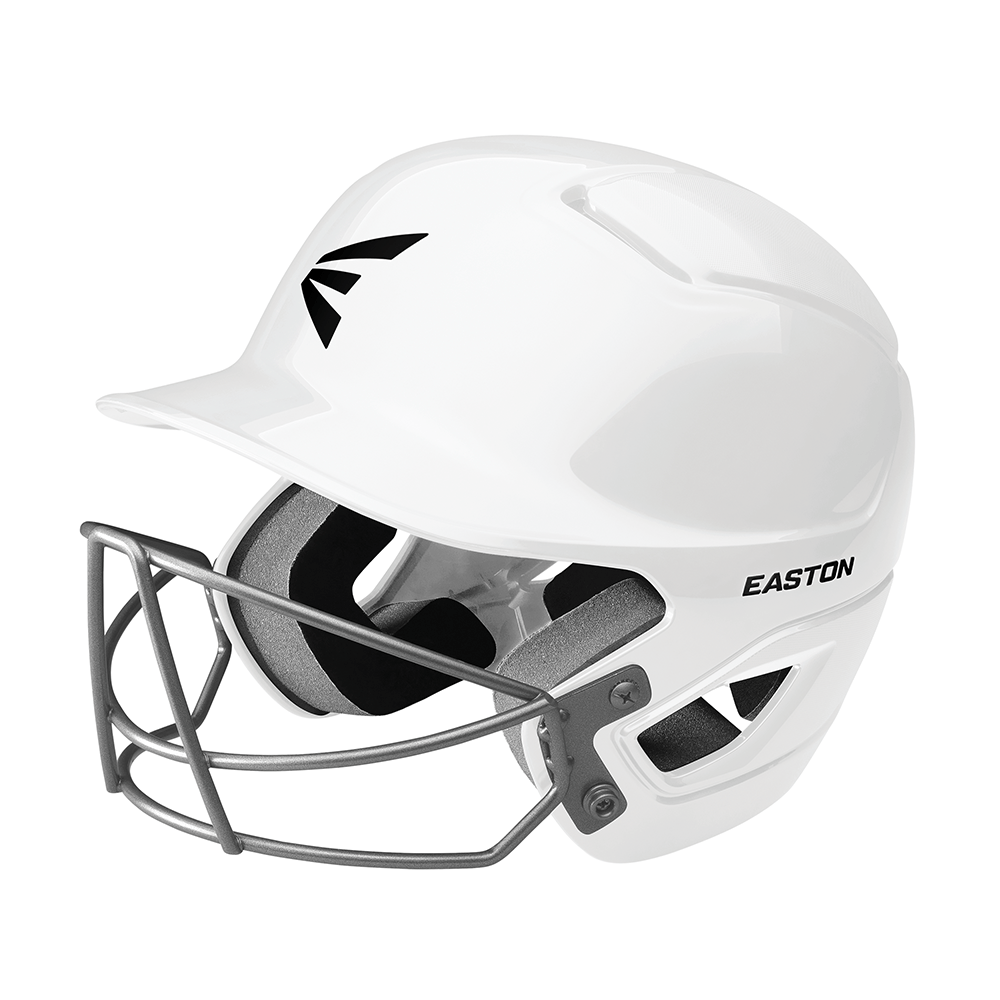 Easton Alpha Helmet with Baseball/Softball Mask Equipment Easton Medium-Large White 