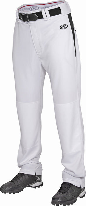 Rawlings Adult Semi-Relaxed V-Notch Plated Baseball Pants: BPVP2 Apparel Rawlings 