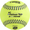 Worth Super Platinum Dot EXTREME Batting Practice Softballs (Dozen): BPX12U Balls Worth 