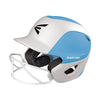 Easton Ghost Matte Two-Tone Batting Helmet with Integrated Facemask Equipment Easton Small (6 1-4-6 7-8) Columbia-White 