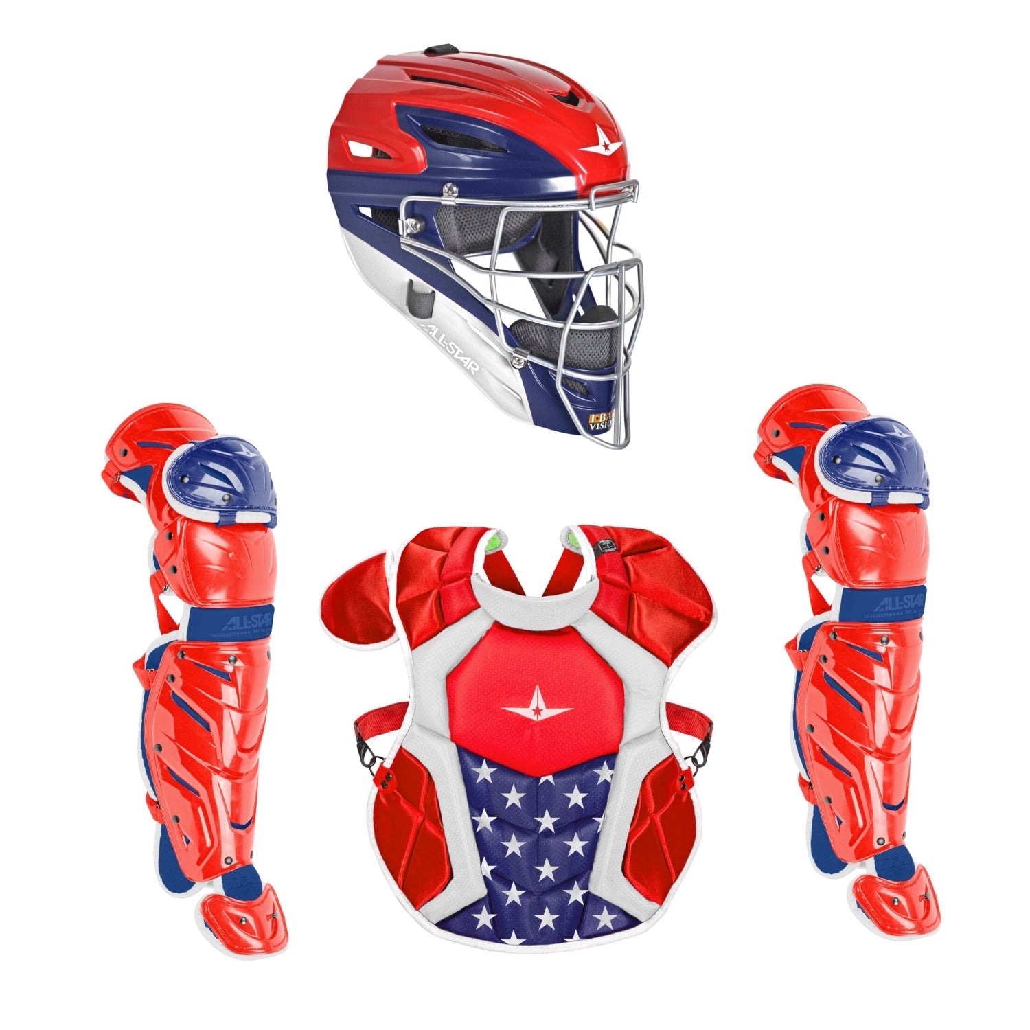 All-Star Axis Pro 7S Baseball Catcher's Set (Ages 12-16): CKCC1216S7X