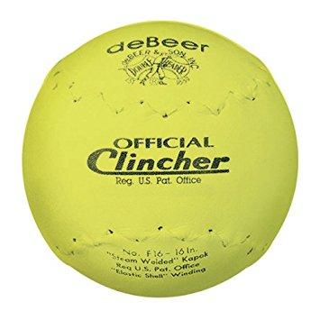 Debeer 16 Inch Softball: F16 Balls deBeer Yellow 
