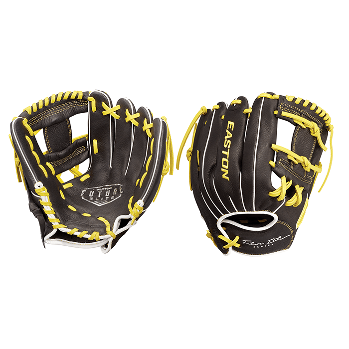 2023 Easton Future 11" Elite Series Baseball Glove: FE11 Black/Yellow Equipment Easton 