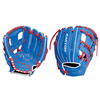 2023 Easton Future 11 Inch Elite Series Baseball Glove: FE11 Royal/Red Equipment Easton Wear on Right - Left Handed Thrower 