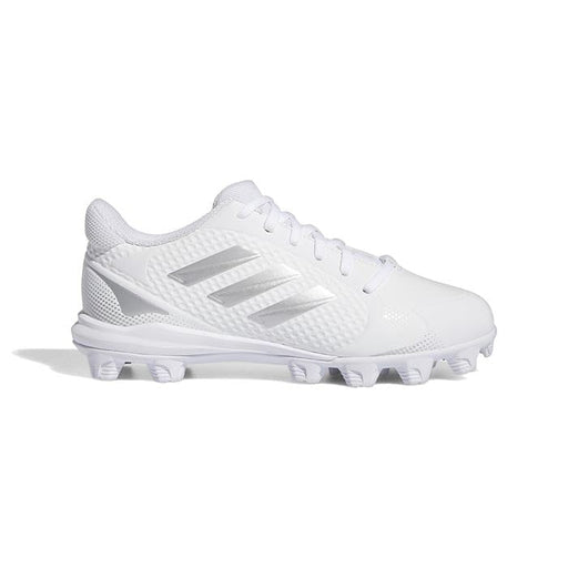 Adidas Youth PureHustle 2 Softball Cleats White-Silver: H02348 Footwear Adidas 