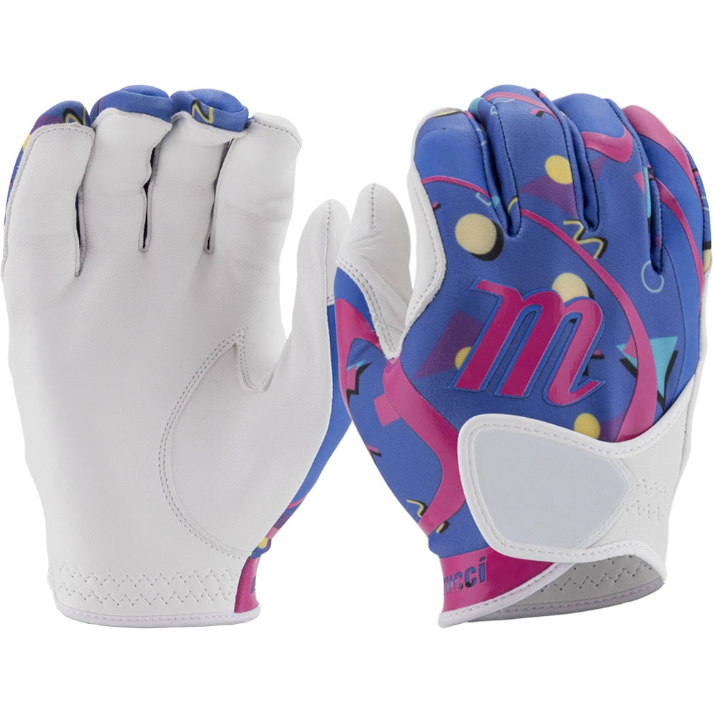 Marucci Verge Women's Fastpitch Batting Gloves: MBGVRG Accessories Marucci Small Black-Blue 