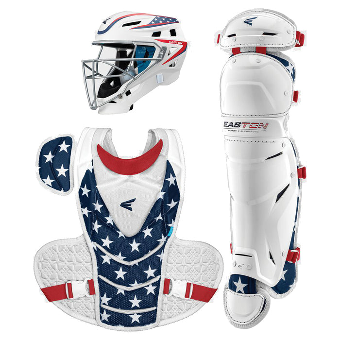 Easton The Very Best by Jen Schro Fastpitch Catcher’s Box Set Equipment Easton Small Stars & Stripes 