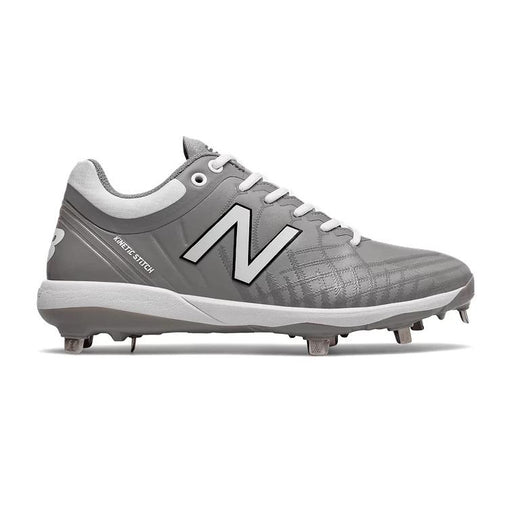 New Balance L4040V5 Low Cut Metal Baseball Spike Footwear New Balance 15 Gray/White 