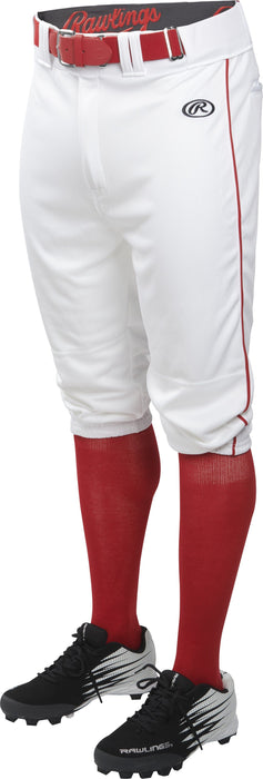 Rawlings Launch Piped Knicker Pant (Youth): YLNCHKPP Apparel Rawlings Small White-Red 