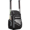 2023 Miken Deluxe Slowpitch Backpack: MBA004 Equipment Miken Black 