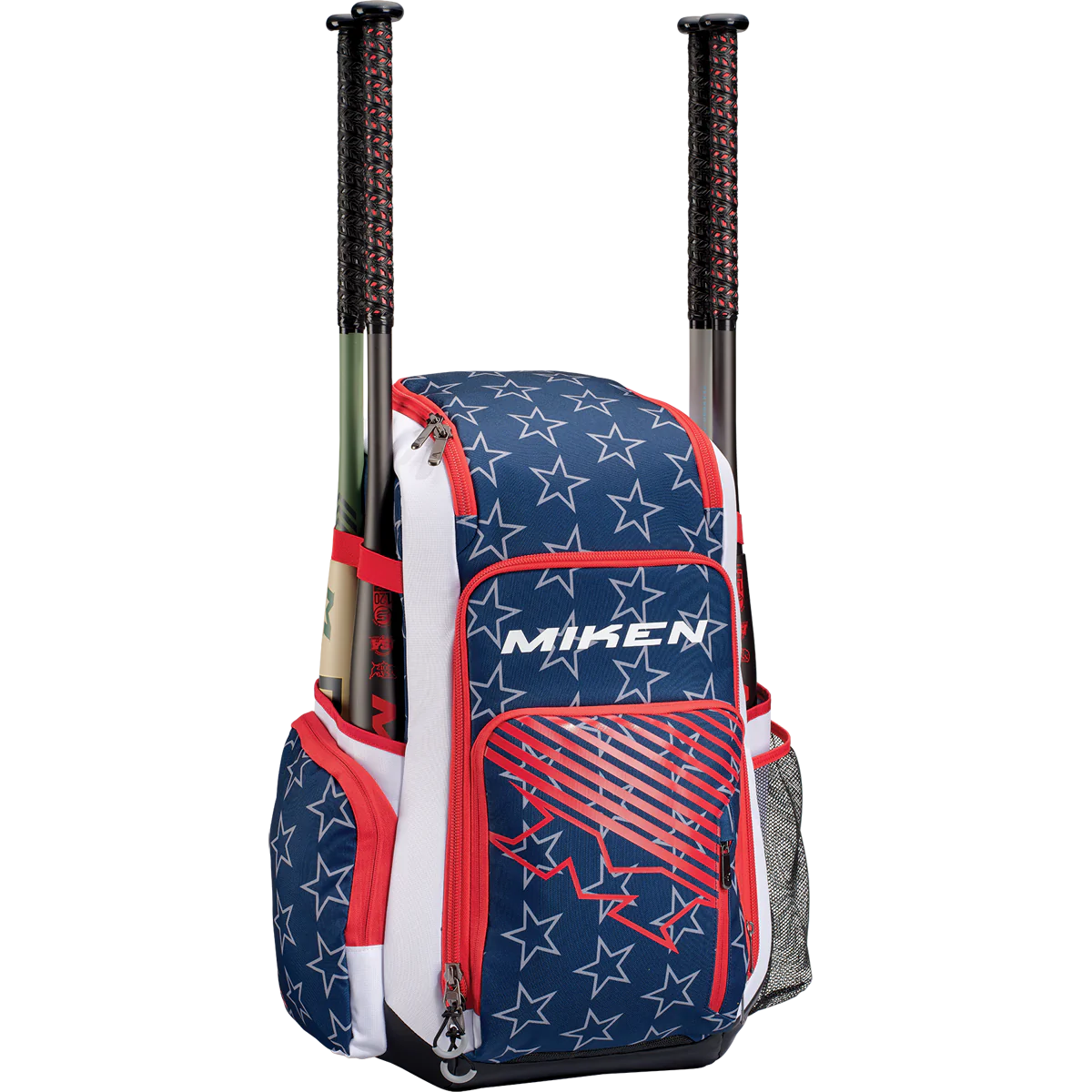 2023 Miken Deluxe Slowpitch Backpack: MBA004 Equipment Miken Black 