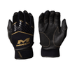 Miken Gold Adult Softball Batting Gloves: MBGGLD Equipment Miken Medium Black 