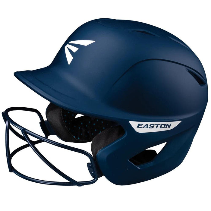Easton Ghost Solid Matte Fastpitch Softball Batting Helmet With Mask L-XL: A168552 Equipment Easton Navy 