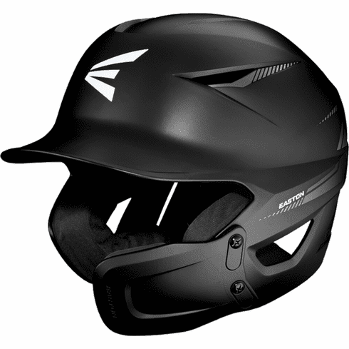Easton Pro Max Batting Helmet w/ Universal Jaw Guard: Pro Max Equipment Easton Black Medium/Large 
