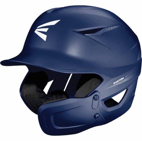 Easton Pro Max Batting Helmet w/ Universal Jaw Guard: Pro Max Equipment Easton Navy Medium/Large 