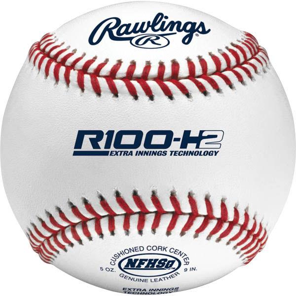Rawlings R100-H2 NFHS Baseball (Dozen): R100H2 Balls Rawlings 