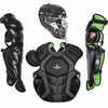 All-Star Adult System 7 Axis Baseball Catcher’s Set: CKCCPRO1X Equipment All-Star Solid Black 