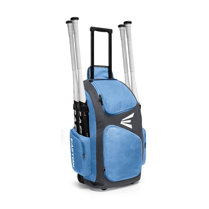 Easton Traveler Stand-Up Wheeled Bag: A159901 Equipment Easton Charcoal/Columbia 
