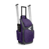 Easton Traveler Stand-Up Wheeled Bag: A159901 Equipment Easton Charcoal/Purple 