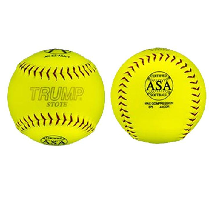 Trump Stote 12” USA (ASA) Synthetic Slowpitch Softball - One Dozen: 1394814 Balls Trump 