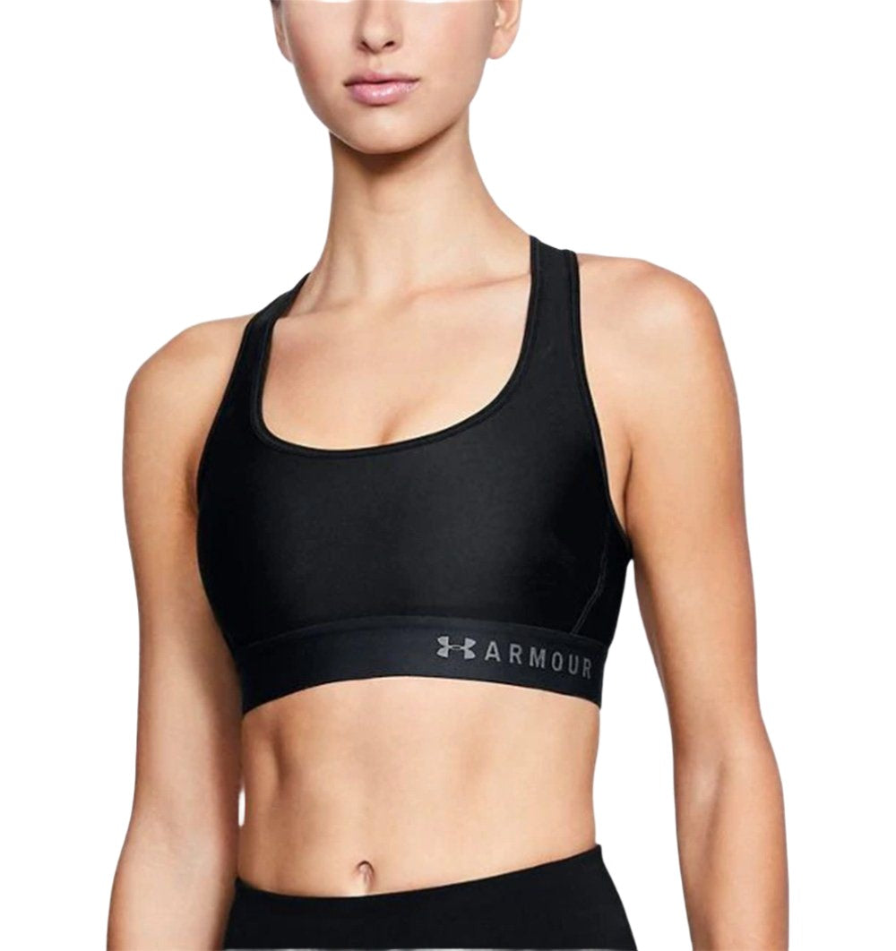 Under Armour Mid Crossback Bra: 1307200 Apparel Under Armour Small Black 