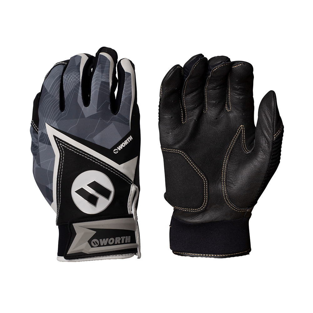 Worth Slowpitch Adult Softball Batting Gloves WBLG20